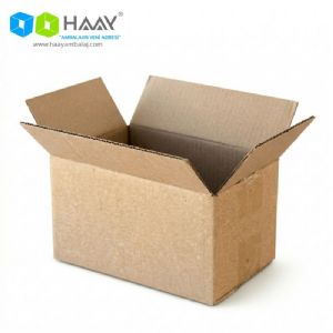 6,5x3,5x3 cm Tek Oluklu Kraft A-Box Koli  - 1143