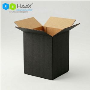  3x3x6 cm Tek Oluklu Kraft (Siyah) A-Box Koli  - 1140