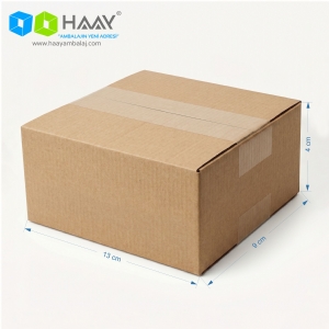 13x9x4 cm Tek Oluklu Kraft A-Box Koli
