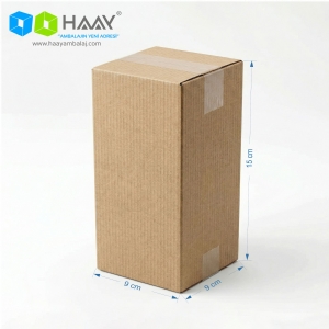 9x9x15 cm Çift Oluklu A-Box Koli