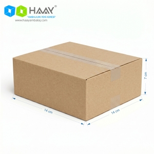 14x14x7 cm Çift Oluklu A-Box Koli