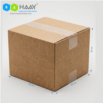 25x25x20 cm Çift Oluklu A-Box Koli