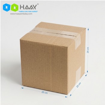 25x25x25 cm Çift Oluklu A-Box Koli 25x25x25 cm Çift Oluklu A-Box Koli