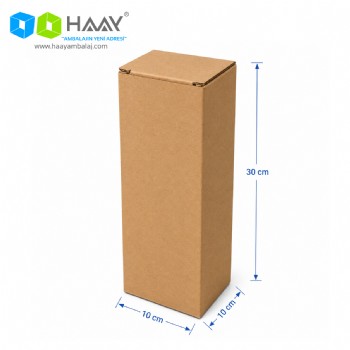10x10x30 cm Kraft Kilitli E-Ticaret Kutu