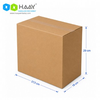 27,5x19x29 cm Çift Oluklu A-Box Koli