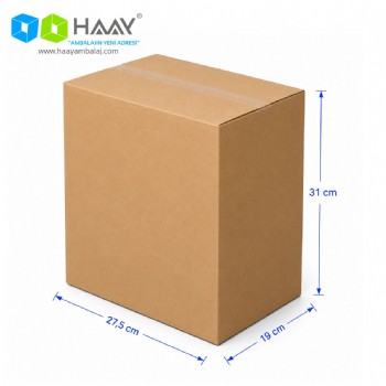 27,5x19x31 cm Çift Oluklu A-Box Koli 27,5x19x31 cm Çift Oluklu A-Box Koli