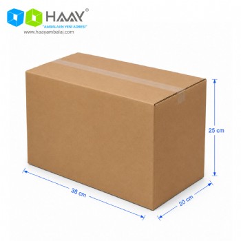 38x20x25 cm Çift Oluklu A-Box Koli