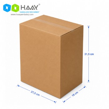 27,5x19x31,5 cm Çift Oluklu A-Box Koli 27,5x19x31,5 cm Çift Oluklu A-Box Koli