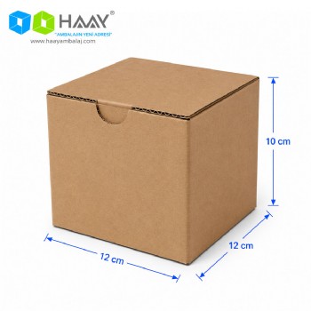 12x12x10 cm Çift Oluklu Kilitli E-Ticaret Kutu