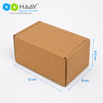 12x8x6,5 cm Kraft Kilitli E-Ticaret Kutu