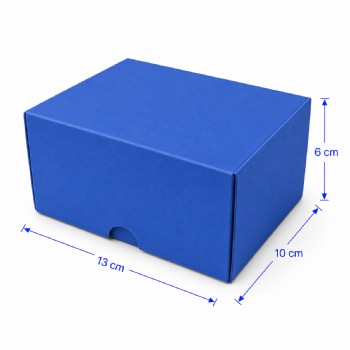 13x10x6 cm Renkli Karton Kutu (Lacivert)
