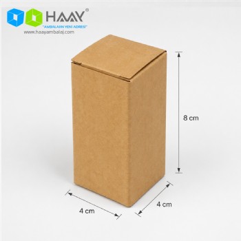 4x4x8 cm Tek Oluklu Küçük Kapaklı Kutu 4x4x8 cm Tek Oluklu Küçük Kapaklı Kutu