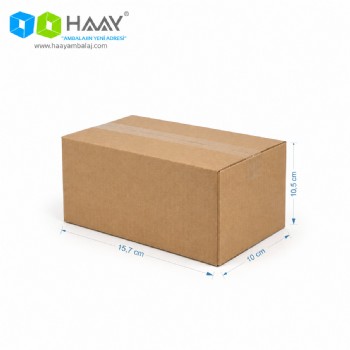 15,7x10x10,5 cm Tek Oluklu Kraft A-Box Koli